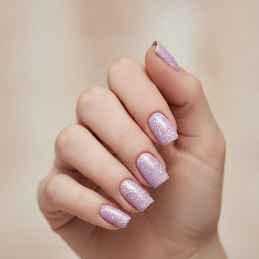 Holographic flash over lilac