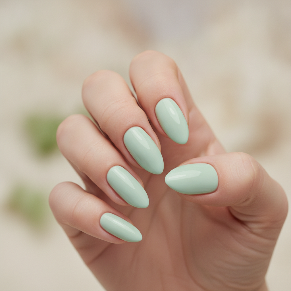 Soft mint green solid