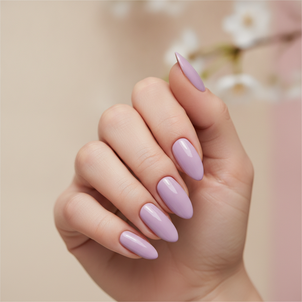 Soft lilac solid gloss