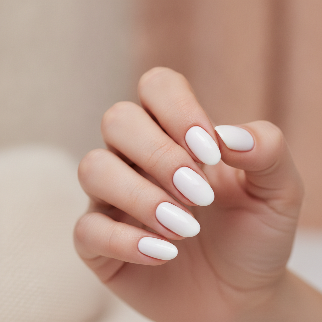 Milky soft white solid