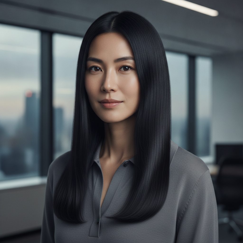 Office glass hair