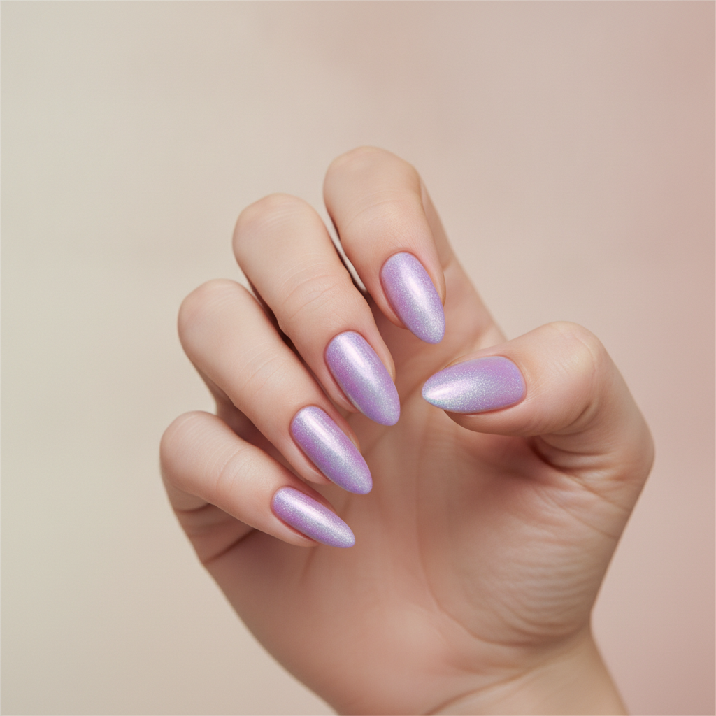 Aurora sheen over lilac
