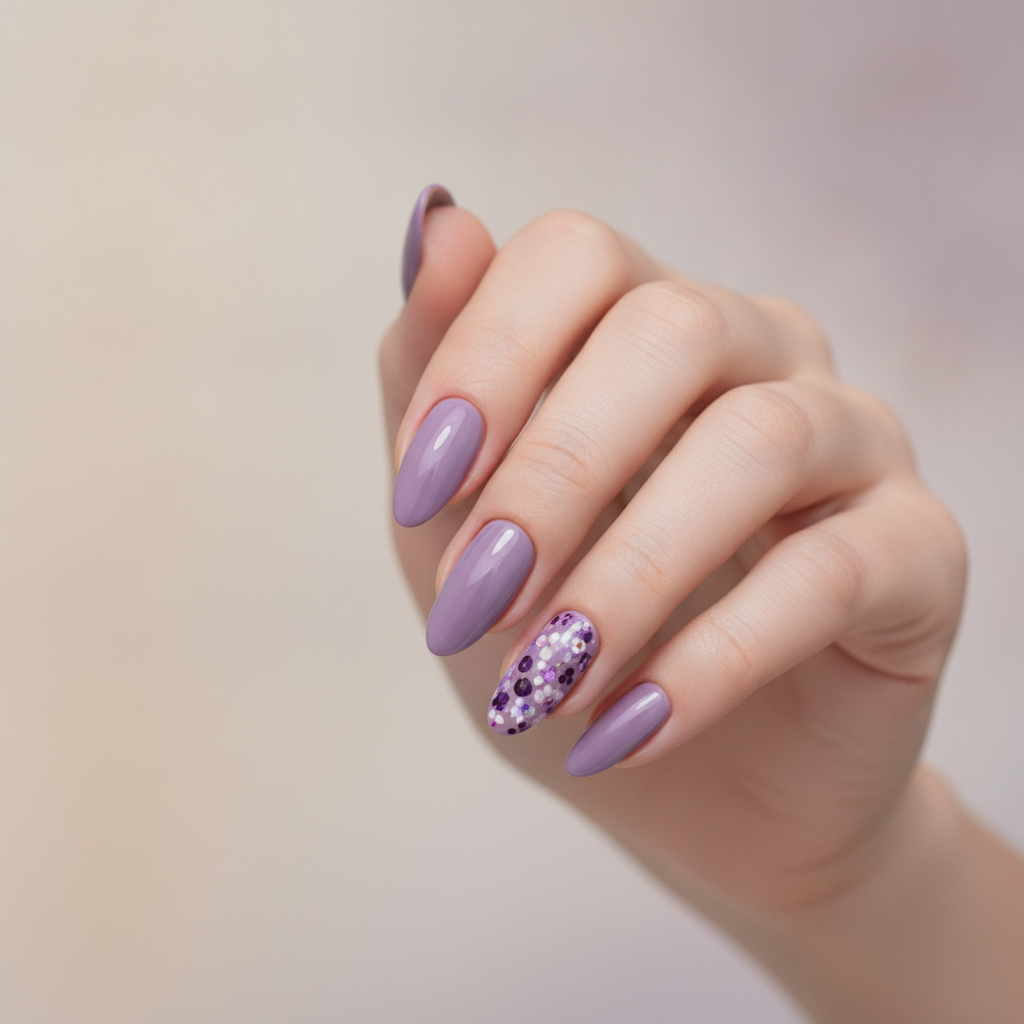 Lilac with floral accents