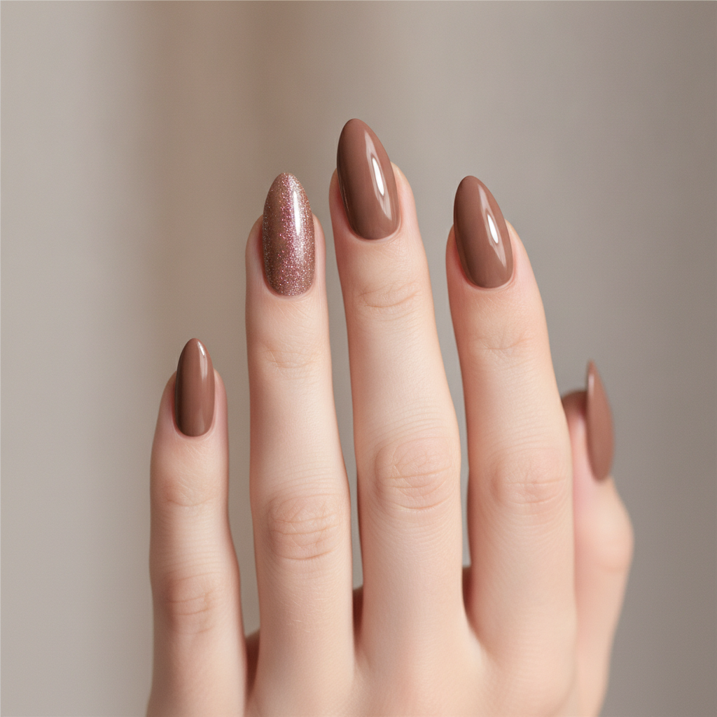Mocha with chrome dust accents