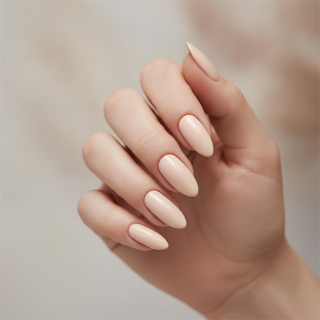 Champagne beige solid gloss
