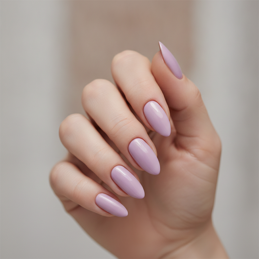 Soft lilac solid gloss