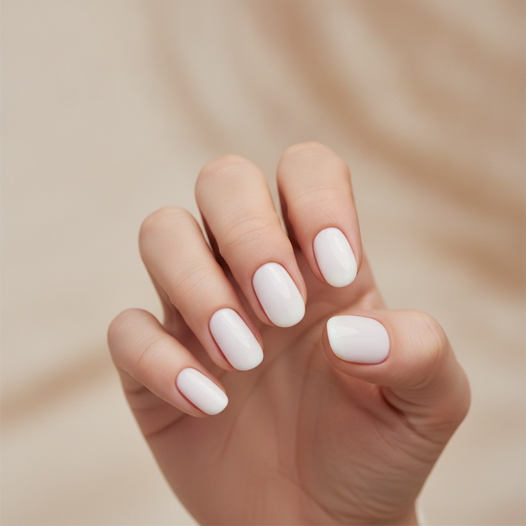 Milky soft white solid