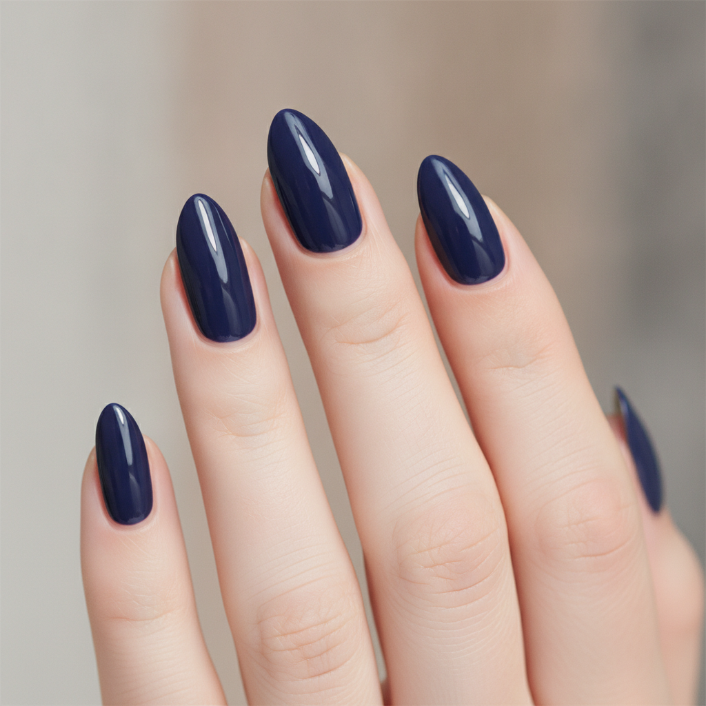 Deep navy solid gloss