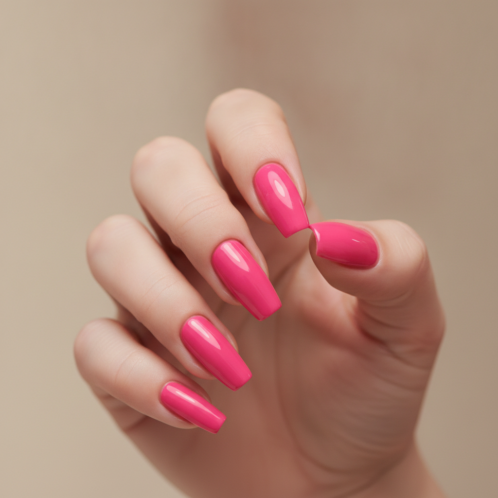 Hot pink solid gloss
